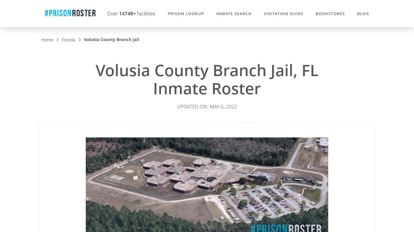 Volusia County Branch Jail, FL Inmate Roster